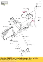 Qui puoi ordinare bullone, flangiato-piccolo, 6x16 ex250k da Kawasaki , con numero parte 921531798: