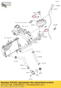 kawasaki 921531798 bullone, flangiato-piccolo, 6x16 ex250k - Il fondo