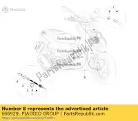 666929, Piaggio Group, kuweta aprilia piaggio  lbmc50100, lbmc50101 lbmc50200, lbmc50201 lbmm70100 sr sr motard typhoon zapc506b zapm707e zd4cs5,  50 125 2010 2011 2012 2013 2016 2017 2018 2019 2020 2021 2022, Nowy