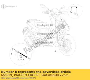 Piaggio Group 666929 fairlead - Onderkant