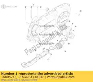 Piaggio Group 1A004716 transmission cover - Bottom side