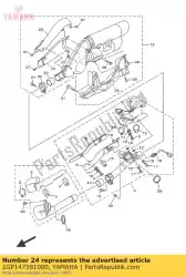 Ici, vous pouvez commander le protecteur, silencieux auprès de Yamaha , avec le numéro de pièce 1GP147581000: