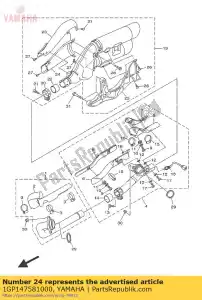 yamaha 1GP147581000 protecteur, silencieux - La partie au fond