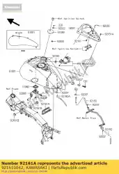 Qui puoi ordinare serranda, serbatoio carburante, cnt da Kawasaki , con numero parte 921610042: