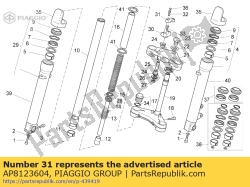 Aprilia AP8123604, U-bolt, OEM: Aprilia AP8123604