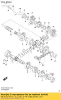 0926217027, Suzuki, cuscinetto a sfere suzuki ls savage p gn  rgv xf freewind u gz marauder f dr seu se gn250 ls650fp rgv250 ls650p gn250e ls650 xf650 dr350se dr650se gz250 z400e z400s lt z400 quadsport z400sm r450 quadracer limited r450z z400z drz400e drz400sm ls650b 650 250 350 400 450 , Nuovo