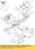 230080089, Kawasaki, zócalo, lámpara principal klx250s9 kawasaki  d tracker klx 125 250 2009 2010 2011 2012 2013 2014 2015 2016 2017 2018 2019 2020 2021, Nuevo