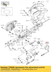 Ici, vous pouvez commander le socket-assy, ?? Lampe frontale klx250s9 auprès de Kawasaki , avec le numéro de pièce 230080089: