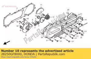 honda 28250GF8000 shaft comp., kick idle (13t/23t) - Bottom side