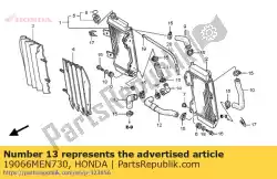 slang f, water van Honda, met onderdeel nummer 19066MEN730, bestel je hier online: