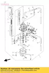 Here you can order the jet, main (#105) from Yamaha, with part number 6201423121A0: