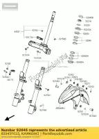 92045Y033, Kawasaki, Cuscinetto a sfere sc300aef kawasaki j 125 300 2015 2016, Nuovo