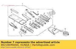 Aquí puede pedir llave inglesa, caja, 17 mm de Honda , con el número de pieza 89218KM9000: