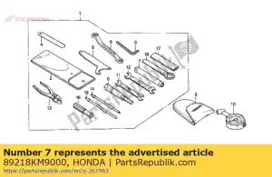 Honda 89218KM9000 wrench,box,17mm - Bottom side