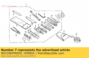 Honda 89218KM9000 llave inglesa, caja, 17 mm - Lado inferior