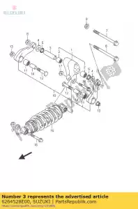 Suzuki 6264528E00 espaciador, rr c.rod - Lado inferior