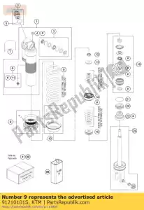 ktm 91210101S mola 260 48 n / mm - Lado inferior