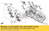 12331MFL000, Honda, couvercle, clapet reed honda cbr fireblade rr ra rrs cbr1000rr cbr1000ra cbr1000s1 cbr1000s2 1000 , Nouveau