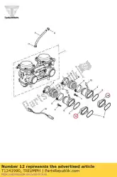 Here you can order the insulator assy carb adaptor from Triumph, with part number T1241990: