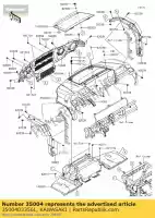 3500403356L, Kawasaki, 01 parafango anteriore,f.rosso kawasaki  820 2017 2018 2019, Nuovo