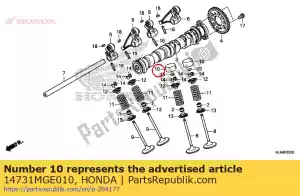 Honda 14731MGE010 lifter, klep - Onderkant