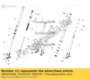 Piaggio Group 2B004408 primavera - Lado inferior