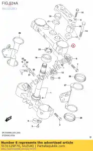 suzuki 5131129F70 support, supérieur - La partie au fond