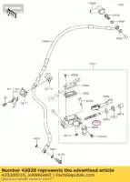 430200016, Kawasaki, pistão-comp-freio kx85b8f kawasaki  klx kx 85 125 250 300 450 2001 2002 2003 2004 2005 2006 2007 2008 2009 2010 2011 2012 2013 2014 2015 2016 2017 2018 2019 2020 2021, Novo