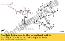 bos, vr. Stabilisator houder van Honda, met onderdeel nummer 51306SCC003, bestel je hier online:
