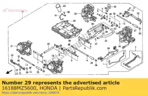 Honda 16188MZ5600 base, filtre à air - La partie au fond