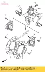 Ici, vous pouvez commander le ensemble piston, étrier auprès de Yamaha , avec le numéro de pièce 26HW00570000: