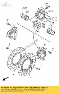 yamaha 26HW00570000 ensemble piston, étrier - La partie au fond