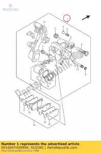 Suzuki 6910047H00999 compasso de calibre, re - Lado inferior