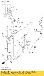 Here you can order the hose comp,rear from Suzuki, with part number 6973040H00: