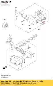 suzuki 3565217C20 lente traseira - Lado inferior