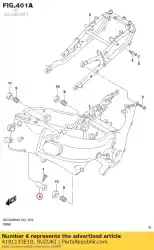 Here you can order the spacer,engine m from Suzuki, with part number 4191133E10: