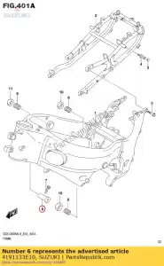 Suzuki 4191133E10 spacer,engine m - Bottom side