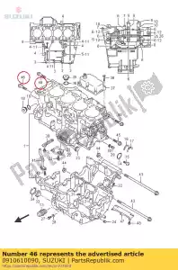 suzuki 0910610090 bullone, 10x55 - Il fondo