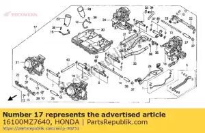 Honda 16100MZ7640 carburateur assy - La partie au fond