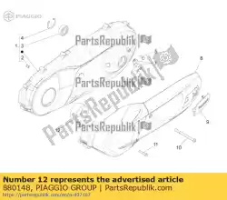 Qui puoi ordinare elemento filtrante da Piaggio Group , con numero parte 880148: