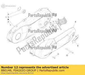 Piaggio Group 880148 elemento filtrante - Lado inferior