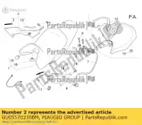 GU05570230BM, Piaggio Group, panel lateral derecho. blanco moto-guzzi breva breva v ie norge sport zgulps01, zgulpt00, zgulps03 850 1100 1200 2005 2006 2007 2008 2014 2016 2017, Nuevo