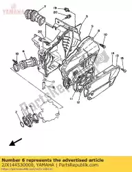 verbinding, luchtfilter 1 van Yamaha, met onderdeel nummer 2JX144530000, bestel je hier online: