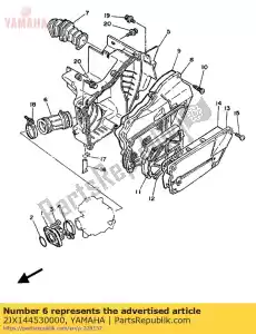 yamaha 2JX144530000 verbinding, luchtfilter 1 - Onderkant