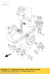 Qui puoi ordinare albero motore comp da Suzuki , con numero parte 1226037F40: