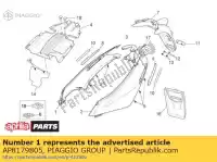 AP8179805, Piaggio Group, carénage arrière droit. bleu aprilia  sport city sport city street 125 300 2006 2007 2008 2012, Nouveau