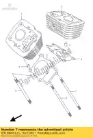 0910808121, Suzuki, parafuso prisioneiro suzuki vl 125 250 2000 2001 2002 2003 2004 2005 2006 2007, Novo