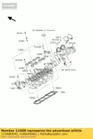 110080041, Kawasaki, testa-comp cilindri kawasaki zx ninja rr r 1000 10, Nuovo