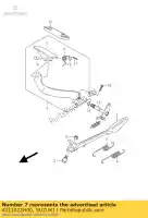 4311022H00, Suzuki, pédale comp, frein suzuki c vlr 1800 2008 2009, Nouveau