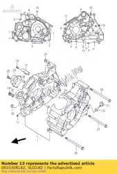 Here you can order the bolt from Suzuki, with part number 0910308182: